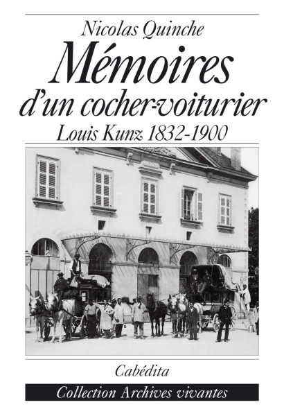 MÉMOIRE D’UN COCHER-VOITURIER